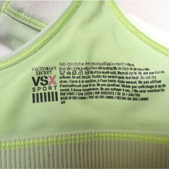 VICTORIA'S Secret Sport Lime Green Cage Sports Bra - Picture 7 of 7
